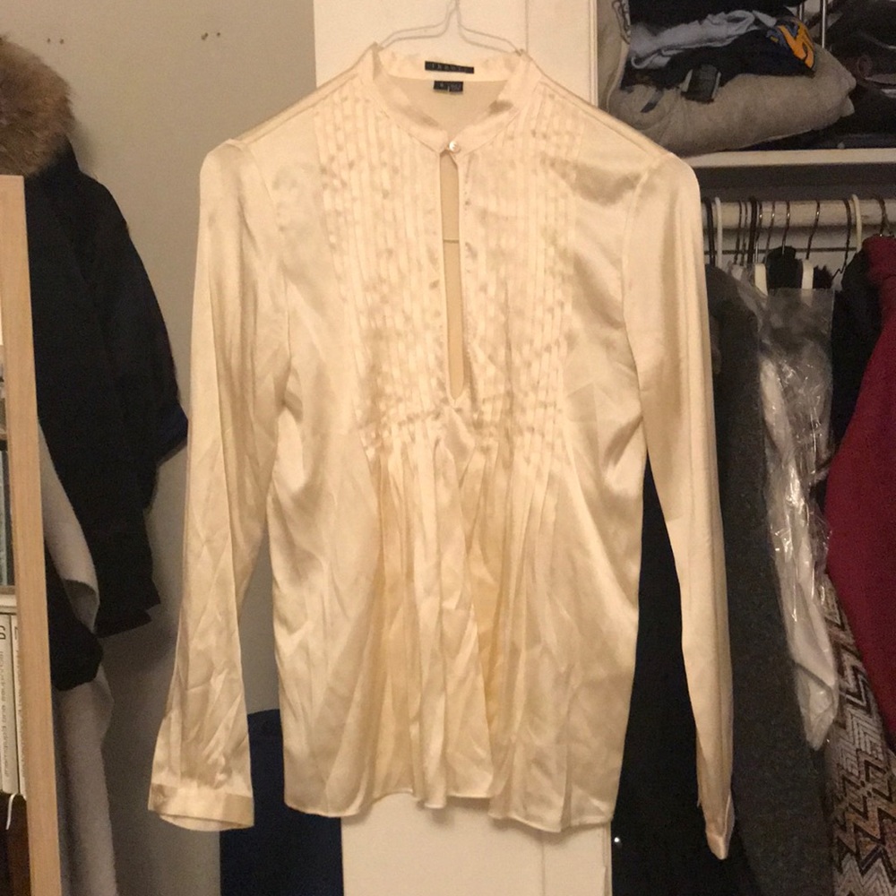 100% silk theory blouse
